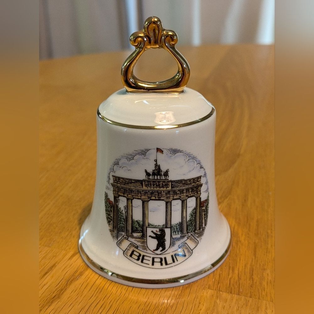 Vintage Porcelain Bell from Berlin, Germany Souvenir